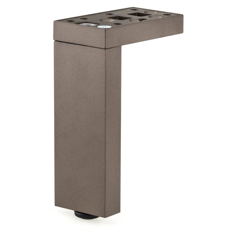 11-3/4" (300 mm) Adjustable Contemporary Versatile T or L Shaped Furniture Leg Bronze